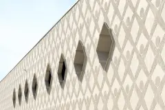 Fassade mit partiellem Strukturputz
