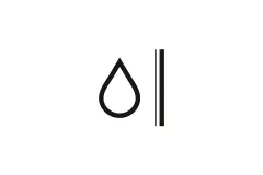 Icon für Lotusan, beziehungsweise Bionik (Schmutz perlt mit dem Regen ab)